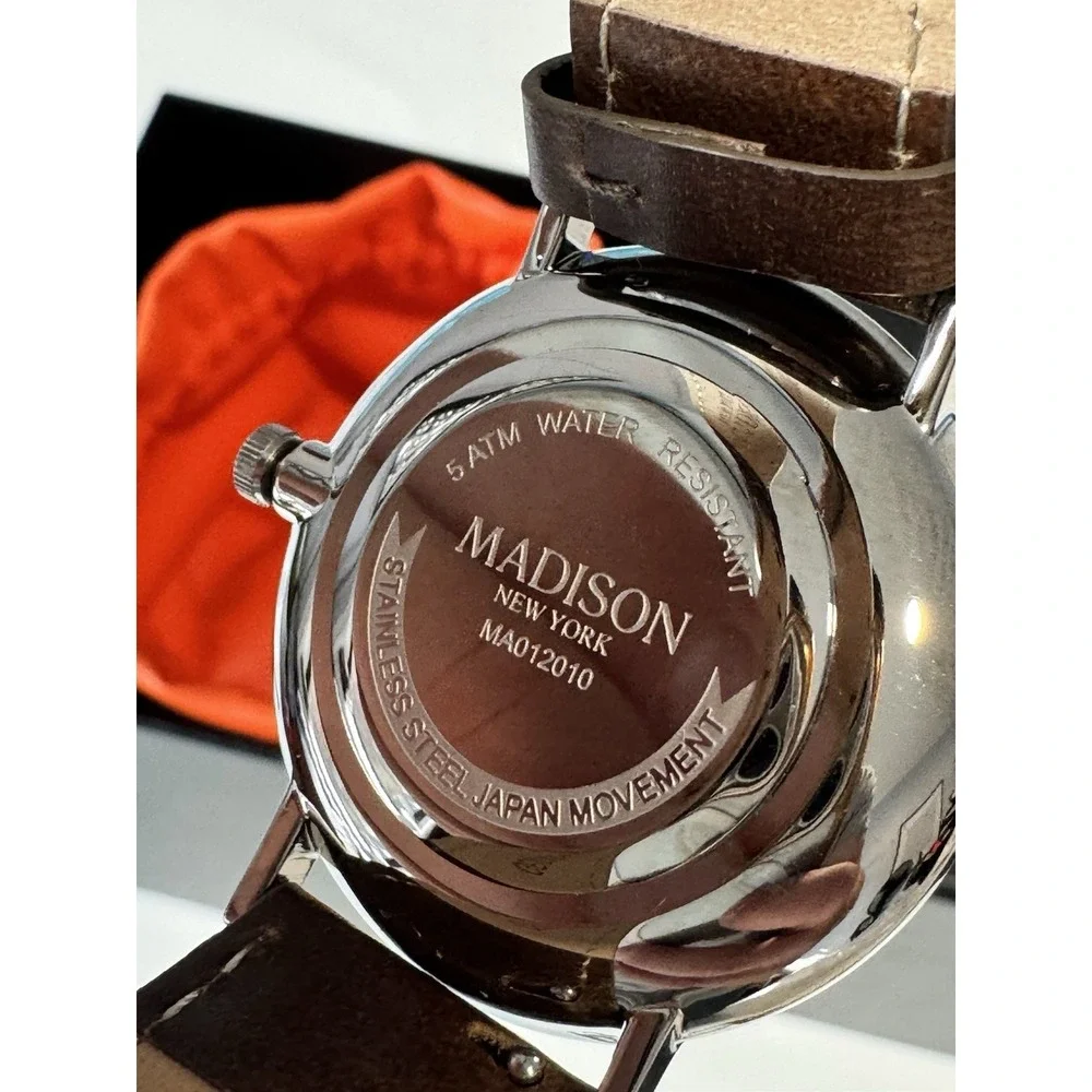Madison New York Dog Watch With Pouch & Box Tested & Working